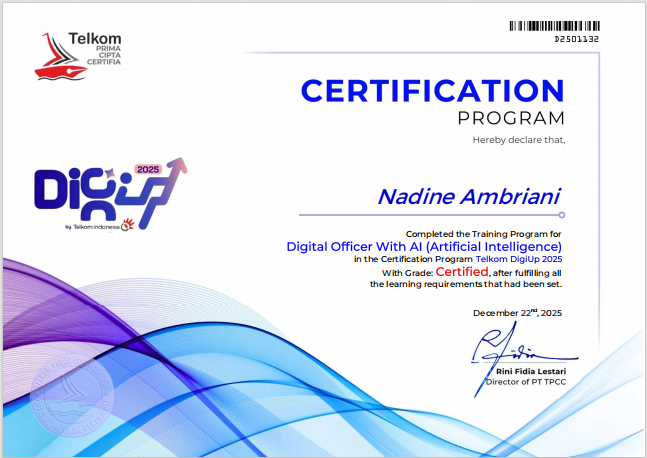 Certificate — Digital Officer With AI